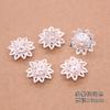 Accesorios promocionales de joyería DIY estilo japonés estilo antiguo pasador paso sacudida material hecho a mano soporte de loto soporte de flor soporte de cuentas espaciador