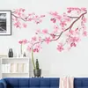 Novo Estilo Decoração de Parede para Quarto, Sala de Estar, Estudo em Casa Papel de Parede Vintage Flor de Pessegueiro Rosa Atacado Personalizável