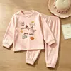 Conjunto de Ropa Interior para Niños 2026 Otoño Nuevo Ropa de Casa para Niñas Ropa Cálida para Bebés Ropa de Otoño para Niños y Pantalones Ropa para Niños