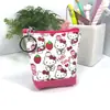 Porta-moedas de Desenho Animado Bolsa Pequena para Cartões de Couro com Chaveiro Bolsa Pequena Bolsa Pequena Bolsa Pequena de Armazenamento Bolsa de Dinheiro Portátil