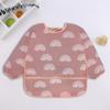 Ropa Retro para Bebé Ropa de Comedor para Bebé Overoles para Niños y Niñas Ropa con Pintura de Dibujos Animados Ropa Estampada de Arroz Ropa de Arroz Impermeable