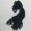 Corda de algodão encerada com cabeça de bala, ponta de flecha de dente único, cabeça de avião, cabeça redonda, reutilizável para etiquetas de bolsa, 200 peças/pacote