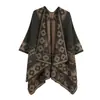 Chal de Viaje del Noroeste de Chuanxi Estilo Étnico Paisaje Pueblo Jacquard Capa Atmósfera para Fotos Ropa Exterior Cálida Más Vendido