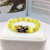 Pulsera Pixiu para Mujer de Oro Arena Vietnamita Multicolor con Piedra Ojo de Gato + Pixiu Chapado que Cambia de Color Joyería al por Mayor