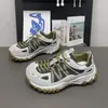 2026 Zapatos Deportivos de Mujer Otoño con Suela Gruesa Ligeros Transpirables Nuevo Vintage Cómodos Versátiles Zapatos de Papá para Mujer en Verde Casual