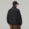 Chaqueta Harrington de alta gama estilo americano para trabajar, prenda exterior con cremallera de corte holgado para hombre, top cortavientos casual de moda para otoño