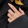 Nalan Plata Esterlina S925 Fresco y Dulce Estilo Ins Diseño Nicho Anillo Lazo Flor Lirio de los Valles R02332