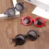 Gafas de sol redondas para niños de fábrica, gafas de sol retro de moda con combinación de colores, gafas de gel UV