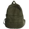 Bolsa Escolar Feminina Hong Kong Estilo Mori Estilo Retrô Old College Estudantes Simples Mochila Europeia e Americana Moda Lavada Mochila de Lona