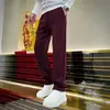 Moda Masculina Nova de Inverno Luxo Leve Casual Versátil Personalidade Minimalista Calças Casuais Tendência Masculina Estilosas Calças Casuais