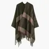 Nuevo Chal de Comercio Exterior para Otoño e Invierno, Bufanda Chal Jacquard a Cuadros Simple para Mujer, Chal de Aire Acondicionado de Venta Caliente Transfronteriza al por Mayor