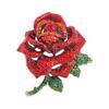 Broche de rosa con diseño gráfico transfronterizo, estilo industrial pesado, creativo, estilo retro nacional, con flor de diamantes de imitación, para chaqueta de traje.