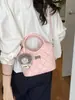 Bolso bandolera nuevo y moderno para ir al trabajo, bolso de mano, bolso de moda, bolso tipo cubo de primavera, bolso sencillo para mujer, diseño exclusivo acolchado