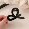 Pinza para el cabello con lazo de textura francesa de alta calidad, sencilla y a la moda, clip para el cabello de media coleta, clip de tiburón, accesorios para el cabello versátiles para mujer