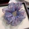 Anillo para el cabello grande con flor de gasa extragrande estilo coreano, lazo grande, estilo japonés, moda, elegante, para niña, accesorios para el cabello de boutique