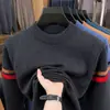 Nuevo Suéter Grueso para Hombre Otoño/Invierno 2026, Camisa Base de Punto de Manga Larga de Cuello Alto, Suéter Pulóver Cálido para Hombre