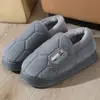 2025 Nuevas Pantuflas de Algodón para Hombre Tallas Grandes Pantuflas de Algodón de Invierno para Hombre Pantuflas Cálidas con Suela Gruesa y Pelo 45 46 47 48