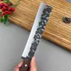 Cuchillo de Leñador Forjado a Mano Longquan, Cuchillo Doméstico para Cortar Huesos, Cuchillo Yangjiang, Cuchillo para Abrir Caminos en Camping al Aire Libre, Hacha para Camping al Aire Libre