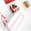 Lonchera Doble Estilo Japonés de Dibujos Animados Plástico de Grado Alimenticio Lonchera Bento con Rejilla Apta para Microondas Portátil para Estudiantes