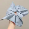 Ligas para el cabello estilo coreano, ligeras, con estampado de leopardo, elásticos para el cabello retro extragrandes, bandas elásticas para el cabello muy elásticas, scrunchies de moda para mujer