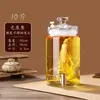 Frasco de Vidrio de Alta Gama para Remojar Vino, Ginseng y Cuerno de Ciervo, Contenedores de 10 kg con Grifo, Botella de Vino Especial