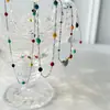 Diseño de nicho estilo coreano collar de frijol color plata de ley 925 cadena de clavícula simple para mujer verano ins celebridad de Internet dopamina