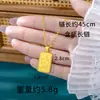 Sudeste Asiático Hielo Raspado Colmillo de Hielo Marca Colgante Mujeres Lujo Oro Arena Vietnam Gato de la Suerte Marca Collar Accesorios de Joyería Venta al por Mayor Fuente