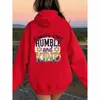 Sudadera con capucha de comercio exterior transfronterizo adecuada para Temuwish Amazon Diseños impresos: Mantente Humilde y Amable