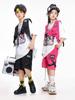 Ropa de Moda Infantil Hip-hop Ropa de Calle Hip-hop para Niños y Niñas Chaleco Traje de Tres Piezas Marca de Moda Hip Hop Infantil traje