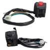 Interruptor Izquierdo Derecho de Manillar de Motocicleta de 22 mm con Control de Manillar de Arranque Eléctrico, Intermitente, Bocina, Choke, Luz Frontal