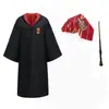 Harry Potter Bata Mágica Disfraz Cosplay Set Completo Gryffindor Uniforme de Escuela de Magia para Niños Capa Accesorios