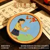 Pintura de esmalte cloisonné Festival del Medio Otoño Materiales hechos a mano DIY Posavasos para taza de té Actividad de la comunidad empresarial DIY Set completo