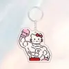 Transfronteiriço Novo 2D Fofo Menina Coração Estilo Melhor Amiga Musculoso Macho Gatinho Chaveiro de Acrílico Mochila de Escola Acrílico