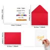 Juego de 1 Pieza/Set de Tarjetas de Felicitación y Bendición con Sobres, Nuevo Texto Creativo para Tarjeta de Regalo, Tarjeta de Mensaje para Uso Transfronterizo