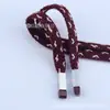 Cuerda Hueca Tejida Espiga de 1 cm, Cuerda para Cintura de Pantalones Casuales, Cuerda para Sudadera con Capucha Versátil, Cuerda Plana con Punta de Metal