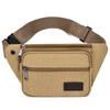Venta Directa Bolsa de Cintura de Lona para Hombre Bolso Cruzado de Hombro Único Bolso de Cintura Resistente al Desgaste para Obra Bolso para Teléfono Móvil Antirrobo Multicapa Mochila para Hombre