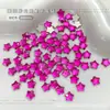 Nuevos y Modernos Rhinestones de Mono Estrella de Colores Brillantes Estrella de Cinco Puntas de Fondo Plano Decoraciones de Arte de Uñas de Vidrio K9 Venta al Por Mayor