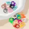 Corrente de Máscara de Acrílico Colorida Personalizada com Fecho Lagosta Simples e Fofa Acessórios para Chaveiro de Joias DIY Feito à Mão Lote