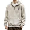 Sudadera con capucha y media cremallera para hombre 2025 Nueva Primavera y Otoño Ropa pesada Marca de moda para hombre talla grande Chaqueta para hombre Primavera