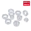 Placa Decorativa Hexagonal de Tuerca Transparente para PC con Rosca Interna, Tapa de Tornillo Completamente Transparente, Tuerca Hexagonal Transparente de Plástico M2-M12