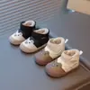 Botas de Neve Jingqi para Crianças Sapatos Quentes de Veludo de Inverno para Homens e Mulheres Sapatos de Algodão Desenho Animado para Bebê Solado Macio Antiderrapante Biqueira Botas Curtas