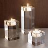 Adornos de Talla Interior 3D para Retrato Venta Directa Candelabro de Cristal Vela de Regalo Pantalla de Velas Bola de Cristal Cristal Blanco Moderno Sencillo