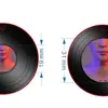 Llavero Acrílico DIY Vinilo Disco CD Canción Personalizada Estilo Disco Fnc Netease Cloud Music Grabado