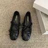 Primer Encuentro Temporada Aumento Nudo de Mariposa Mary Jane Tachonados Zapatos Individuales Zapatos de Mujer 2026 Otoño Rosa Ballet Suave