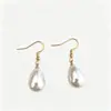 Brincos de Pérola, Simples e Versáteis, Brincos Retro Gota d'Água, Estilo Elegante de Dama, Brincos de Madrepérola, Brincos de Pérola Estilo Mãe, Oferta Especial