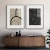 Pintura Decorativa Minimalista Moderna para Sala de Estar Figura de Matisse Linha Pintura Pendurada para Restaurante Sala de Jantar Arte Preto e Branco Mural para Quarto