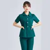 Roupas de trabalho de hospital de animais enfermeira terno manga longa feminina oral masculina sala de cirurgia roupas de trabalho uniforme tamanho