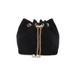 Bolsa pequena de moda com estampa de leopardo para mulheres, novo estilo outono e inverno de 2026, bolsa balde transversal de corrente casual chic vintage