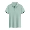 Camisa tipo polo de verano lisa con cuello de fábrica, restaurante, corporativa, manga corta, ropa de trabajo con logo estampado en el pecho, uniforme de grupo