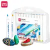 Marcadores Acrílicos Lavables Deli Stationery para Estudiantes y Niños, Marcadores de Arte Especializados, Plumas de Color Impermeables y que No Corren